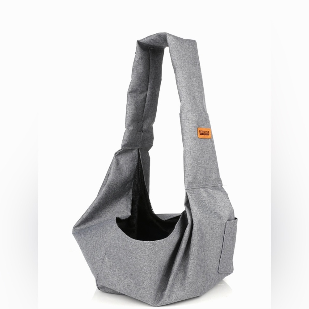 Gray Retro Pup Pet Carrier Sling